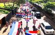 Manifestación en Ciudad del Este contra el clan Zacarías. (Foto de Archivo).