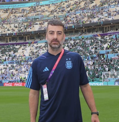 Luciano Spena, nutricionista de la selección argentina.