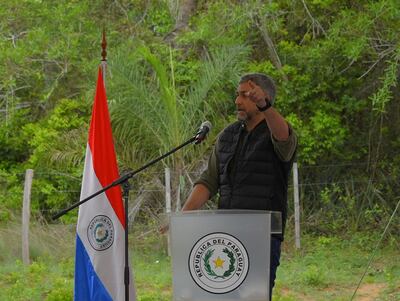 Mario Abdo Benítez, Pdte. de la República, jactándose de sus logros y cuestionando a políticos sin dar nombres.