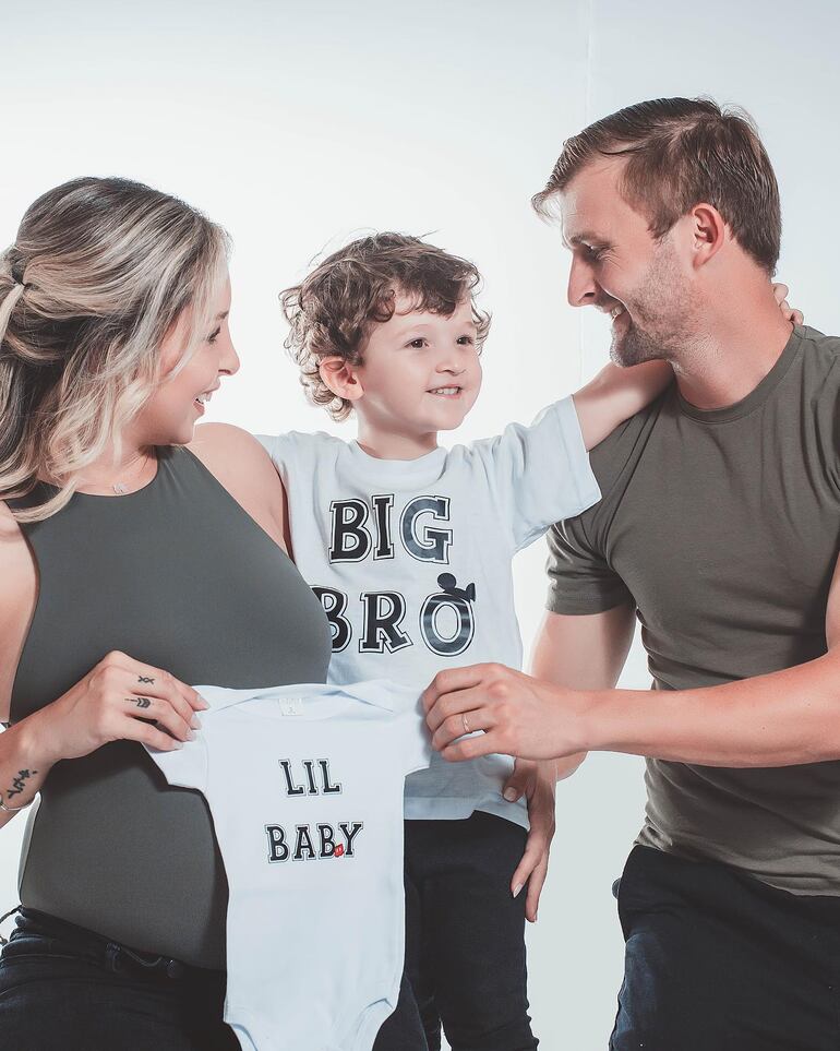 El tierno Facu será hermano mayor de Agostina. (Instagram/Ceci Fernández)