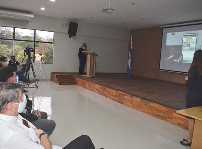 Acto de presentación de la plataforma “Tupãsy Rape”.