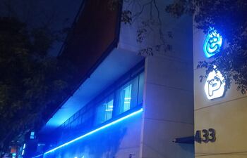 Asalto a Laboratorio Catedral, en la tarde de este viernes.