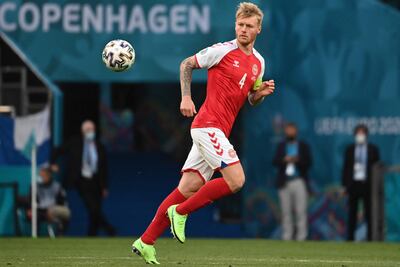 Simon Kjaer, capitán de Dinamarca.