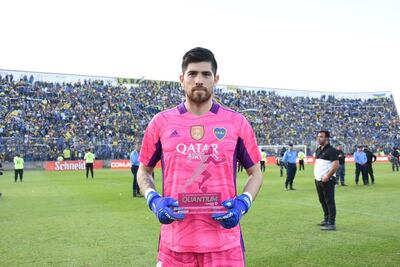Agustín Rossi, arquero de Boca Juniors, fue elegido la figura del partido.
