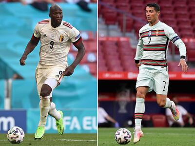 Romelu Lukaku (Bélgica) y Cristiano Ronaldo (Portugal) librarán hoy un duelo de goleadores en la Eurocopa 2020.