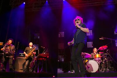 FUENGIROLA (MÁLAGA), 05/06/2022.- La banda británica Simply Red durante el concierto que ofrecen hoy domingo en el recinto Marenostrum de Fuengirola (Málaga). EFE/Álvaro Cabrera
