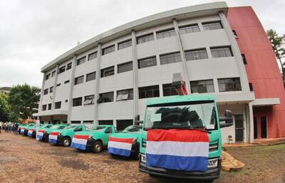 Fachada de la Agencia Regional Alto Paraná, donde detectaron  el faltante de G. 600 millones y  otras irregularidades posteriormente.