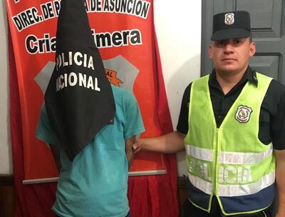 Elvio Manuel Figueredo Valdez, de 23 años, detenido.