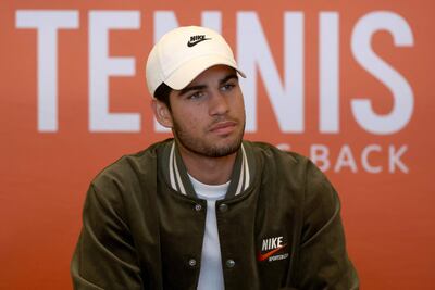 El tenista español Carlos Alcaraz