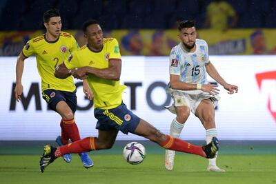 Colombia y Argentina empataron a dos goles en Barranquilla.