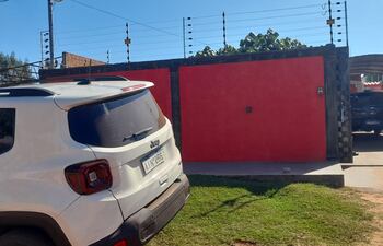 Una de las casas allanadas en la colonia Primavera de Capitán Bado.