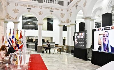 Técnicos del área económica de los países del Mercosur mantuvieron ayer una reunión virtual en la Cancillería.