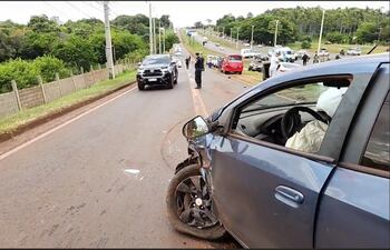 El percance ocurrió sobre la avenida Monseñor Rodríguez, a metros del multiviaducto.