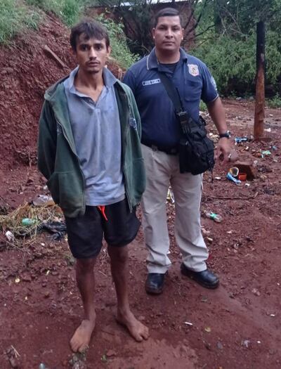 Adalberto Ortiz Acuña, bajo custodia policial.