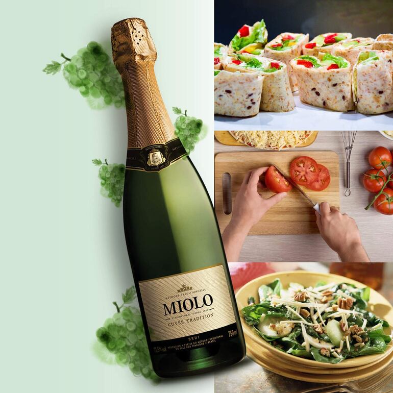 Es excelente para acompañar con un aperitivo y un brindis de celebración.