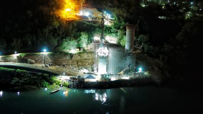 La construcción del futuro Puente de la Integración se ejecuta en horario diurno y nocturno.
