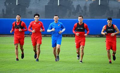 Al trote van Jordan Santacruz, David Fleitas, Héctor Espínola y Francisco Báez.