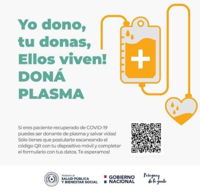 Los pacientes recuperados serán llamados a hacer la donación.
