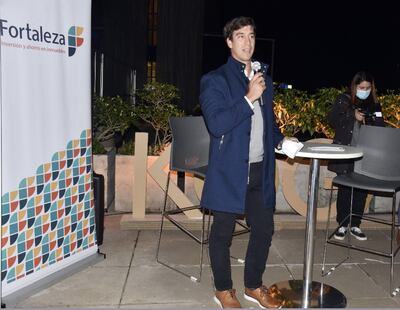 Francisco Gómez, director ejecutivo de Fortaleza SA, durante la charla que brindó a emprendedores.