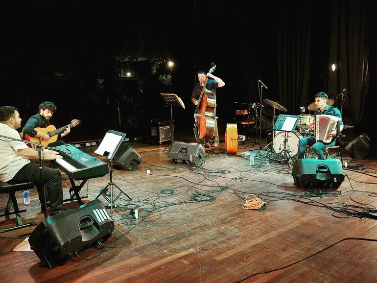 Emmanuel Álvarez Cuarteto durante su presentación en el encuentro internacional "Jazz Sudaca".