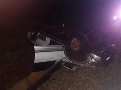 El accidente se registró en el municipio de Yguazú, sobre la ruta PY02.