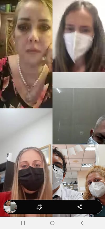 La audiencia se realizó hoy de manera virtual.