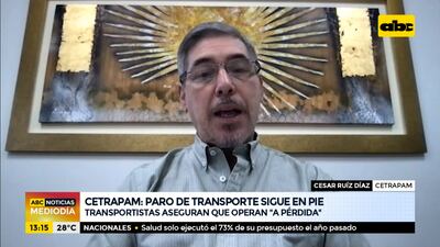 Cetrapam tiene una flota de 1.320 vehículos y durante el paro, se estaría sacando a la calle apenas un bus cada media hora o uno por hora.
