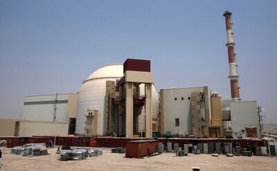 Foto de archivo de la planta nuclear de Bushehr en el sur de Irán. Se teme que el régimen islamista desarrolle armas nucleares.