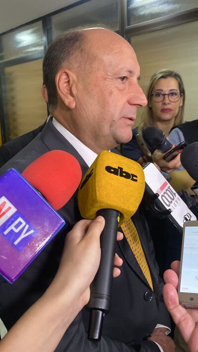 Óscar "Cachito" Salomón, presidente del Senado.