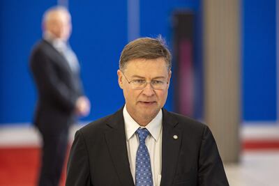 El vicepresidente de la Comisión Europea y responsable de Comercio, Valdis Dombrovskis.