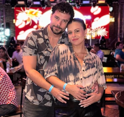 Linda parejita. Andrea Quattrocchi y Darío López cumplieron 4 años de casados.