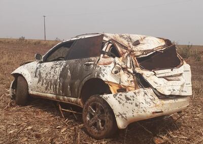 La Policía no tiene datos sobre el o los ocupantes del vehículo que fue abandonado en una zona de cultivo.