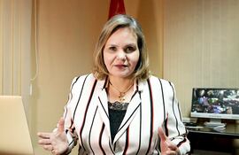 La senadora colorada Lilian Samaniego.