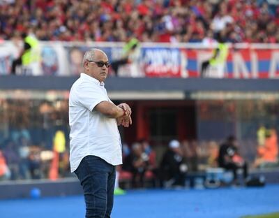 Francisco Arce, entrenador de Cerro Porteño, durante el último clásico ante Olimpia.