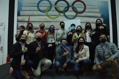 Premiación de la primera fecha del Circuito Nacional Federado 5 y 10  kilómetros, de la Federación Paraguaya de Atletismo (FPA).