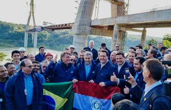 Jair Bolsonaro, presidente de Brasil y Mario Abdo Benítez, presidente de Paraguay