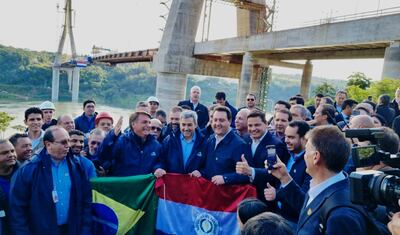 Jair Bolsonaro, presidente de Brasil y Mario Abdo Benítez, presidente de Paraguay