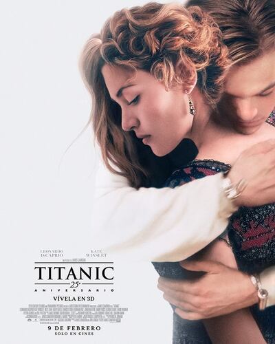 Póster de Titanic por sus 25 años
