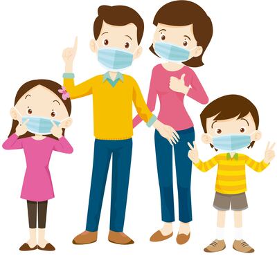 Familia vacunada contra el covid-19.