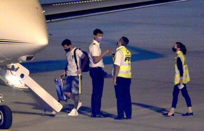 Lionel Messi retornó a París tras dar negativo al test de Covid.