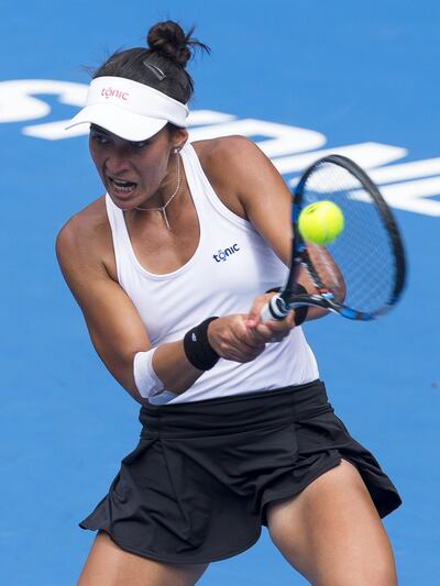 Buen arranque nuevamente de Verónica Cepede en el segundo torneo que disputa en Estados Unidos.