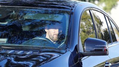 Lionel Messi, mientras llegada a la Ciudad Deportivo para el primer entrenamiento con el Barcelona.