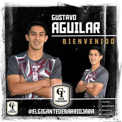 El atacante Gustavo Ángel Aguilar Encina (22 años), fue el goleador de la campaña de ascenso de Tacuary con 20 goles.