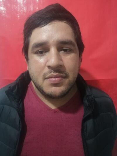 Víctor Gabriel Benítez León, detenido.