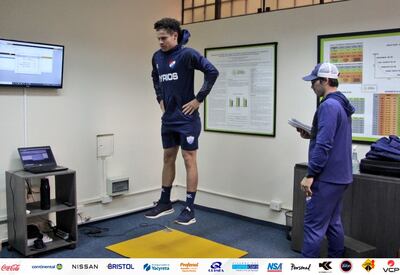 Espínola se encuentra realizando la pretemporada con el plantel albo.