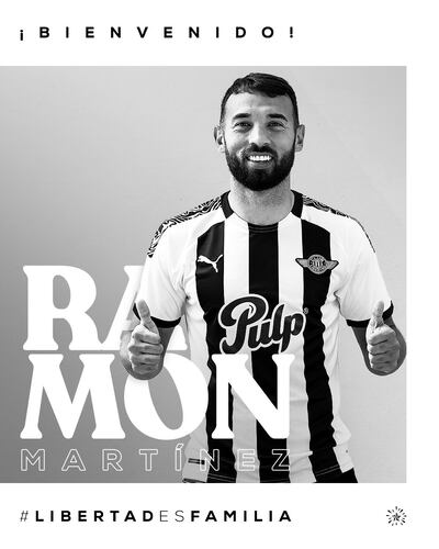 Ramón Martínez fue presentado en Libertad