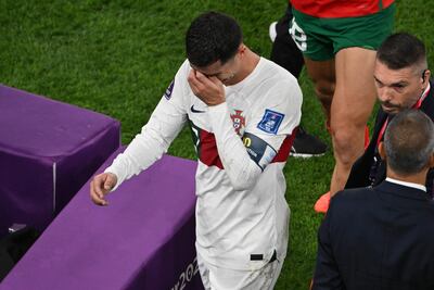 Cristiano Ronaldo se va llorando del Mundial de Qatar 2022 tras queda eliminado en cuartos.