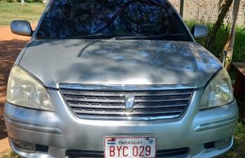 Vehículo que fue robado a un militar. En el interior se encontraba su equipo táctico.