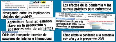 Pandemia y economía: profundos impactos durante el año 2020