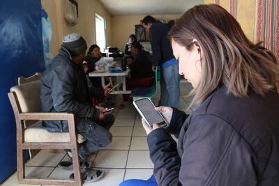 Solicitantes de asilo en los Estados Unidos  esperando en México se resuelva sus casos, que junto a otras miles de personas, que se aglutinan en ese país, buscan ingresar al gran país del norte por la frontera común.